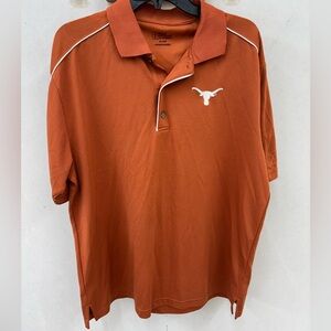 Texas longhorns PGA golf tour Men's Orange Polo Shirt size XL